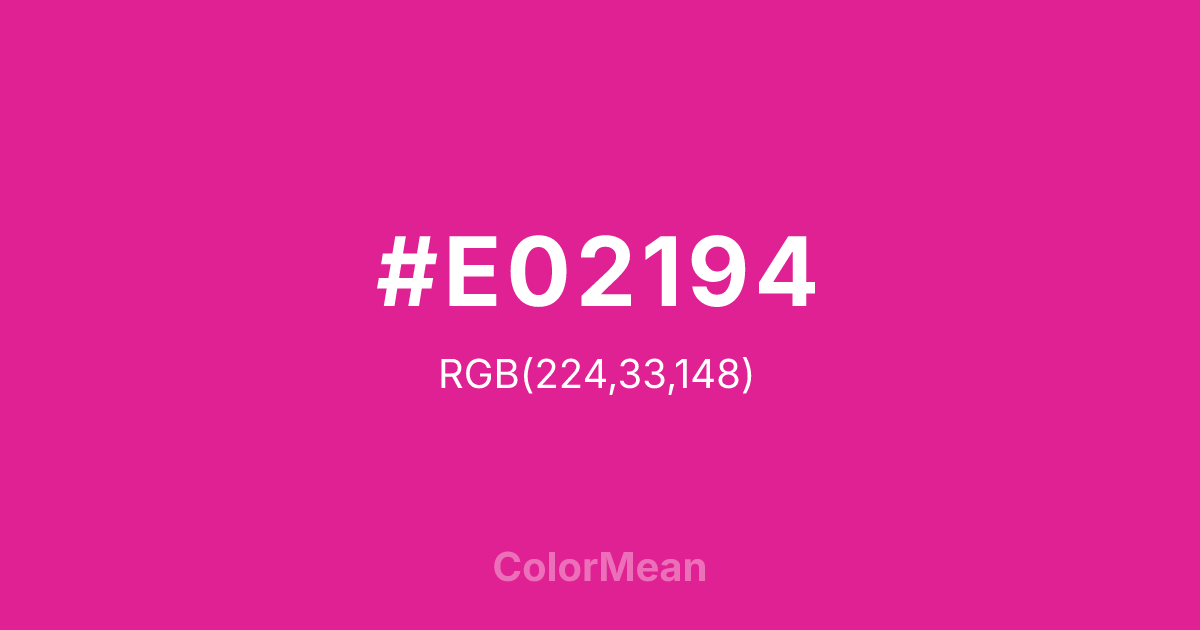 #E02194 color swatch