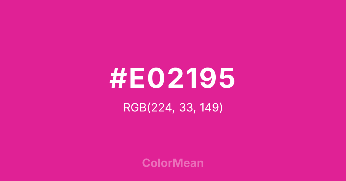 #E02195 color swatch