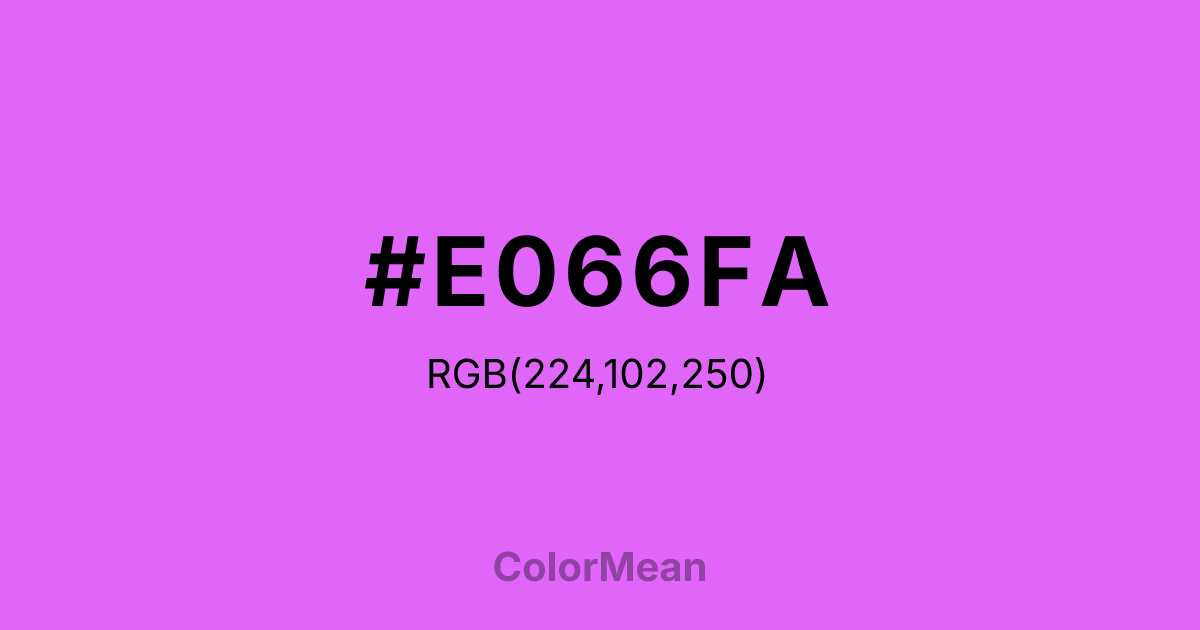 #E066FA color swatch