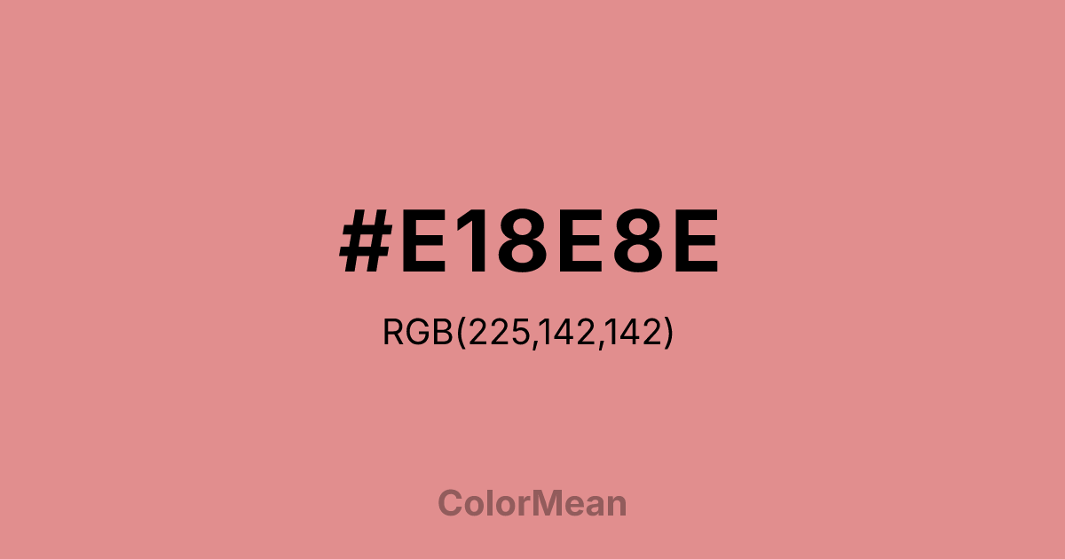 #E18E8E color swatch