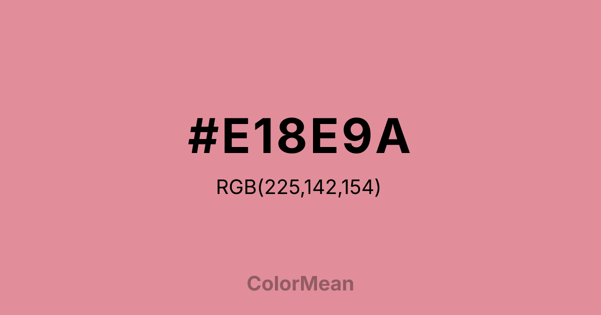 #E18E9A color swatch