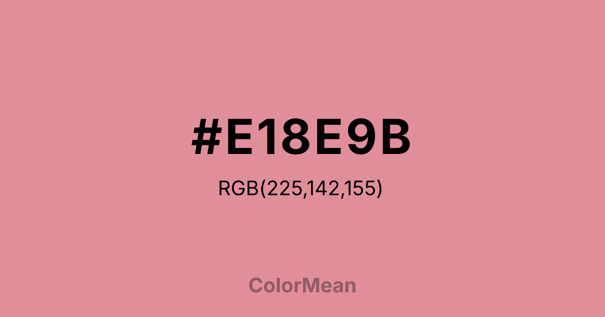 #E18E9B color swatch
