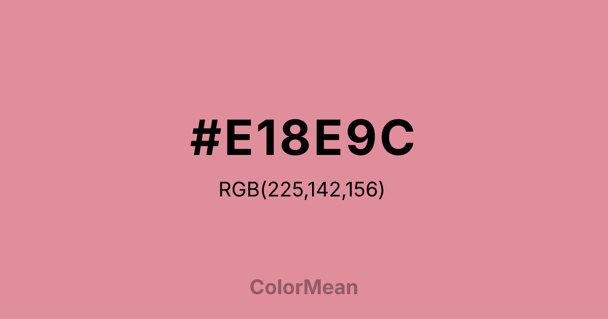 #E18E9C color swatch