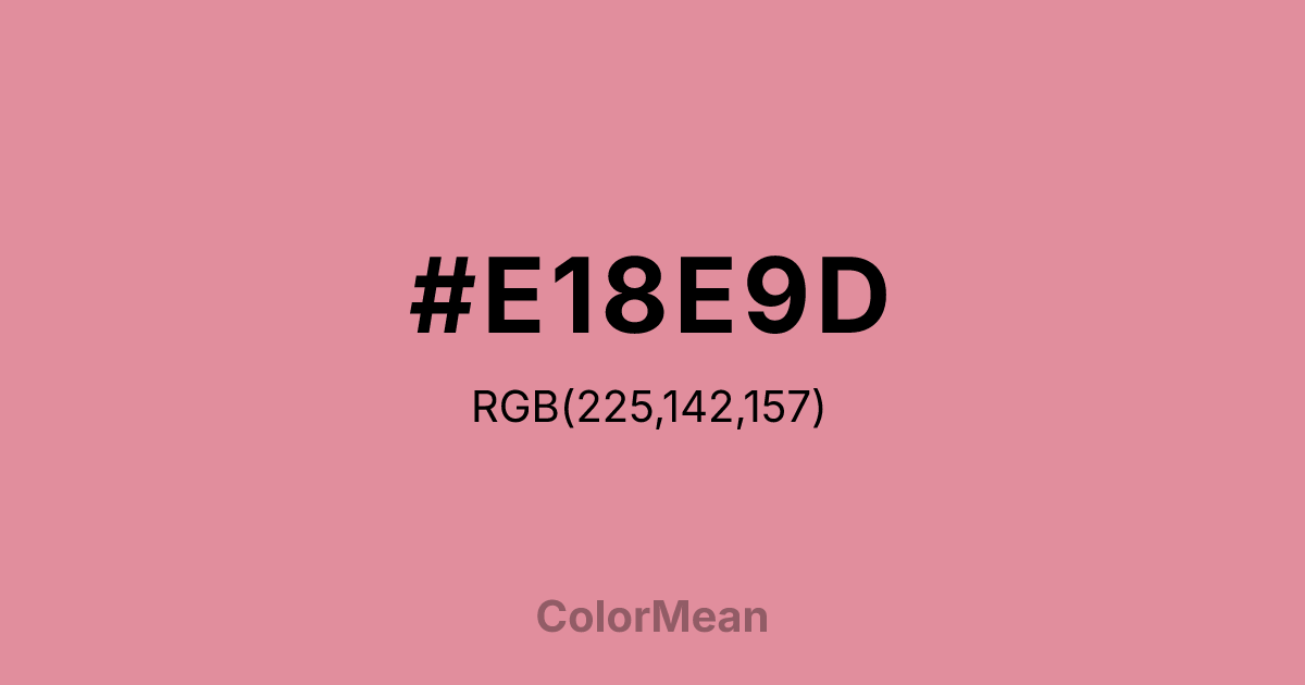 #E18E9D color swatch