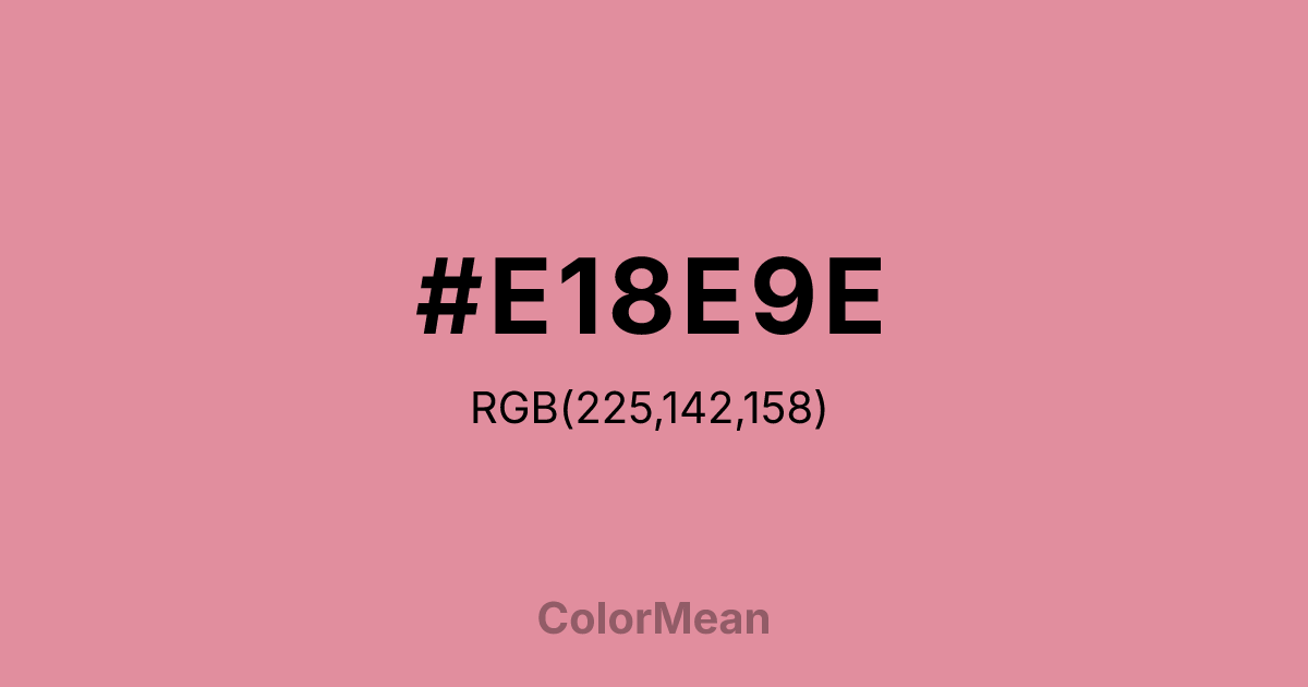 #E18E9E color swatch