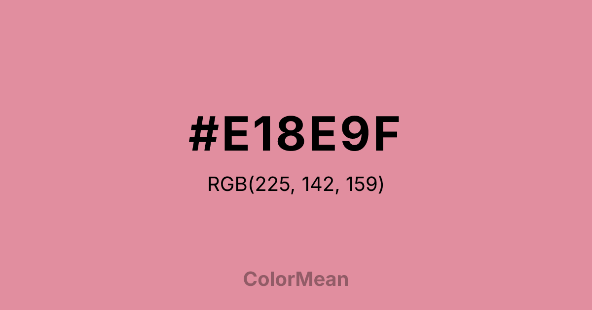 #E18E9F color swatch