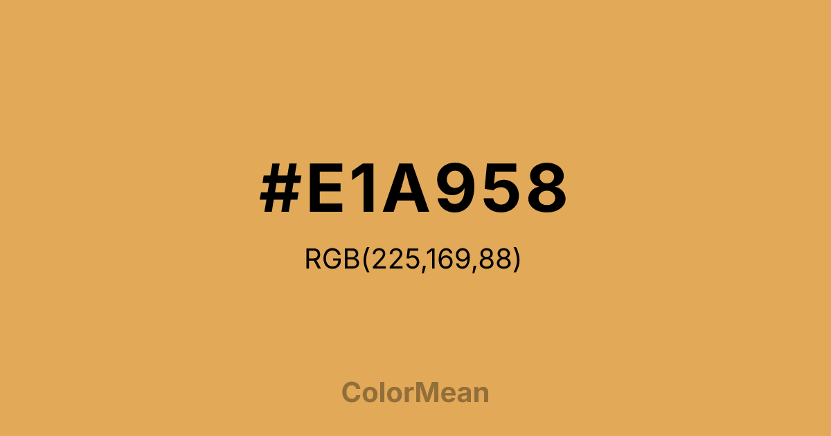 #E1A958 color swatch