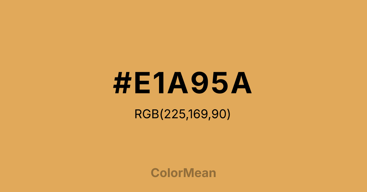 #E1A95A color swatch