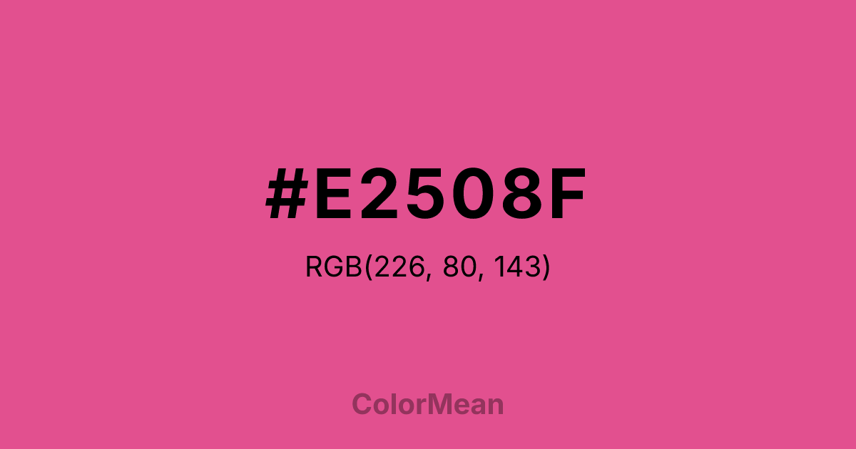 #E2508F color swatch
