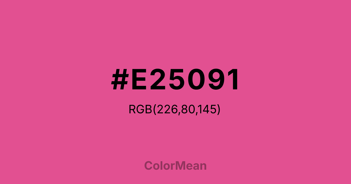 #E25091 color swatch