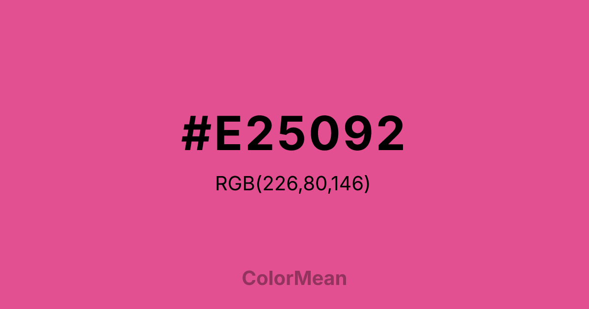 #E25092 color swatch