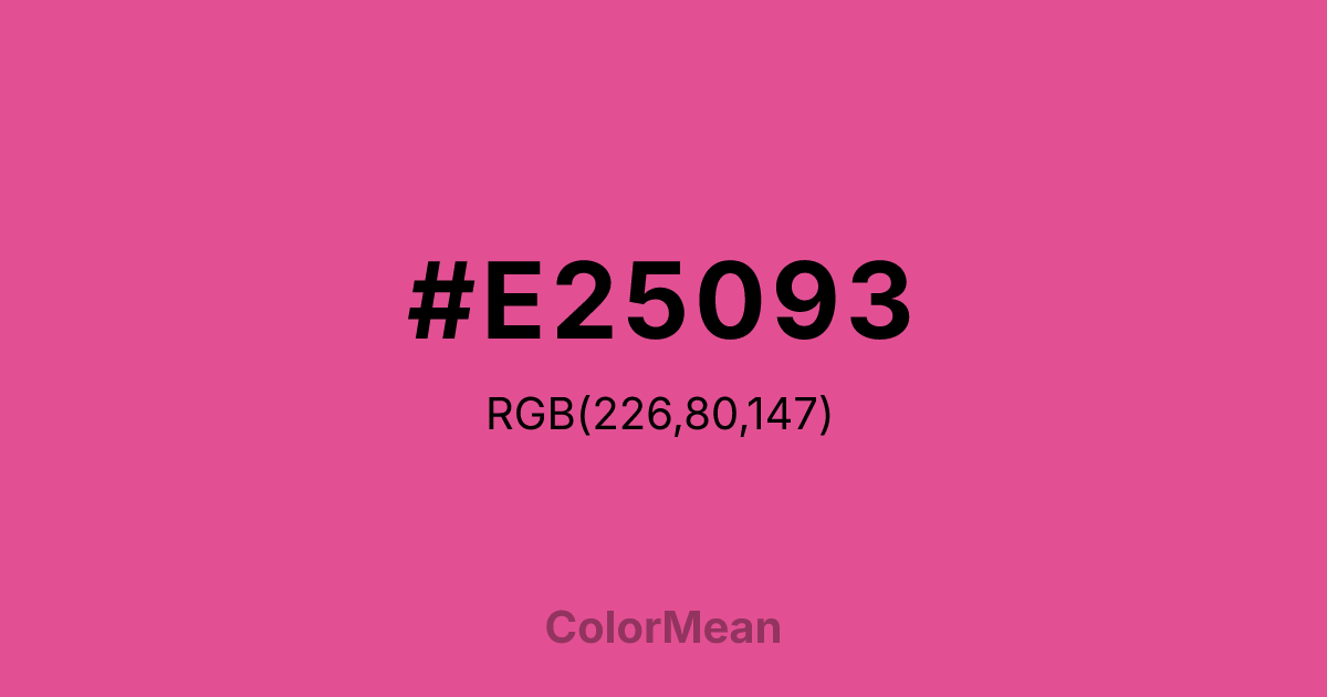 #E25093 color swatch
