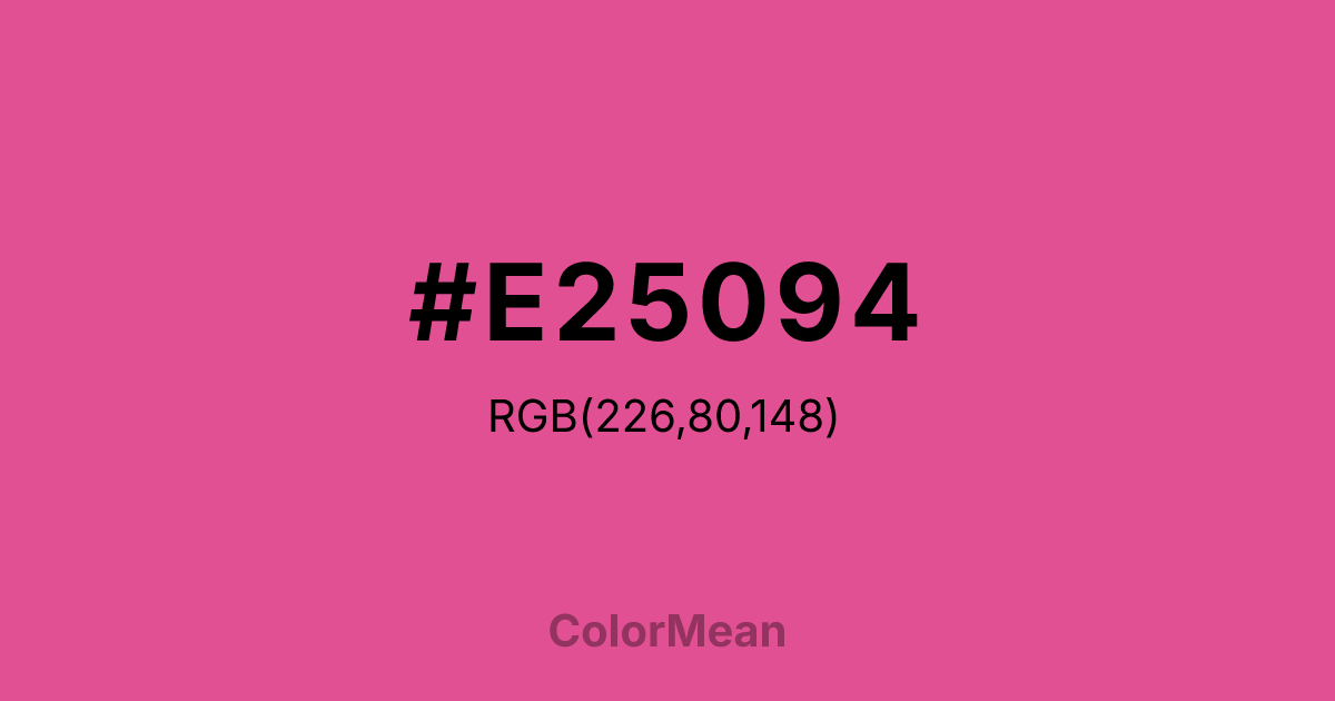 #E25094 color swatch