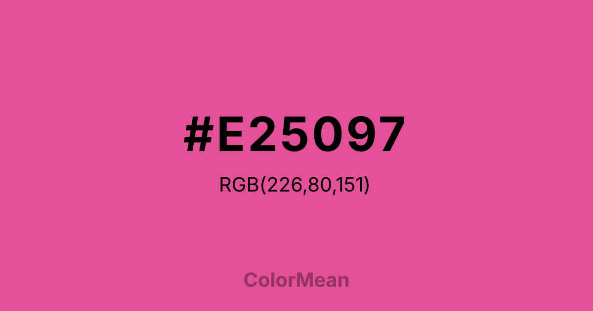 #E25097 color swatch
