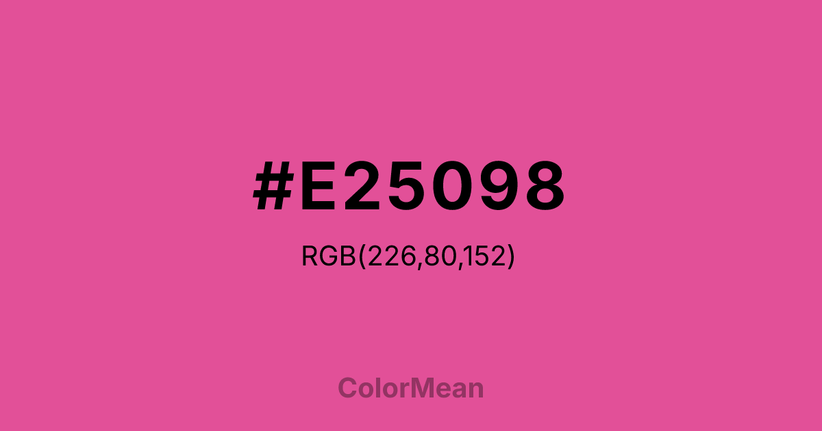 #E25098 color swatch