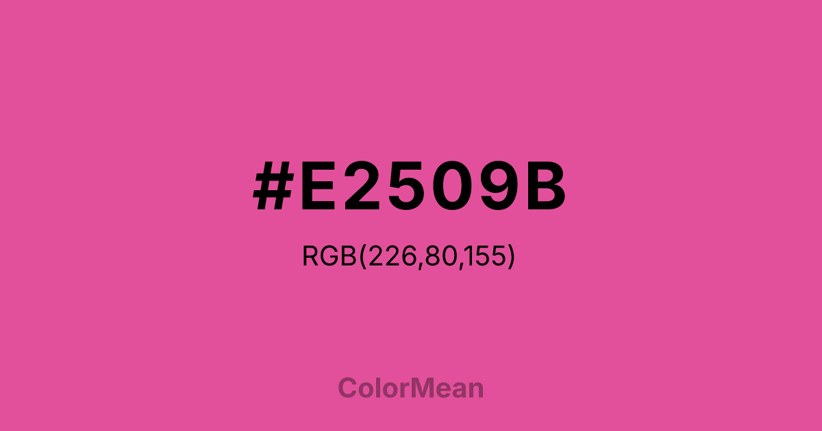 #E2509B color swatch
