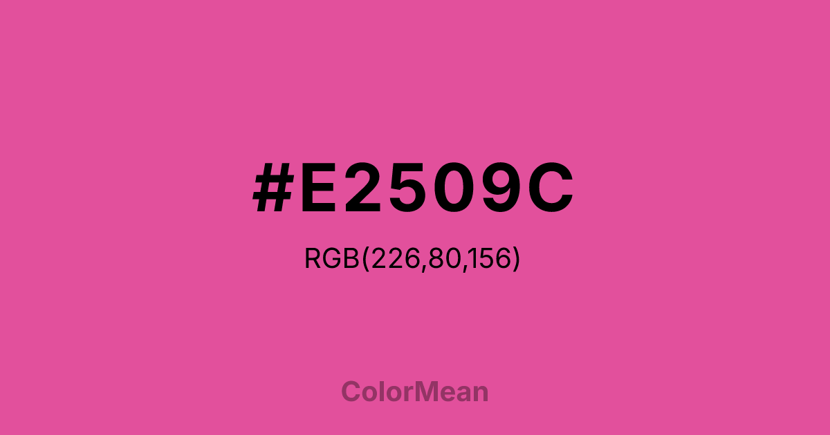 #E2509C color swatch