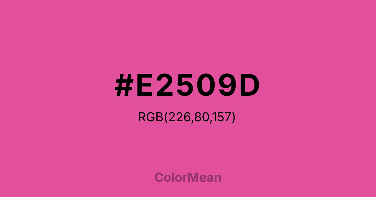 #E2509D color swatch