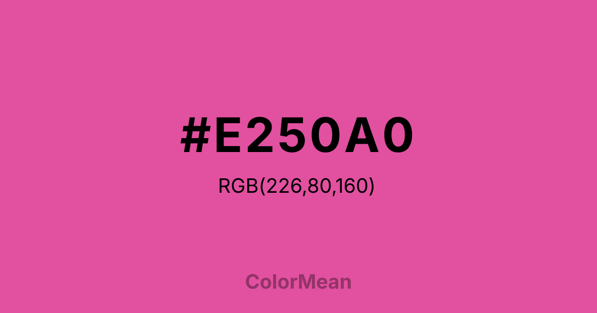 #E250A0 color swatch