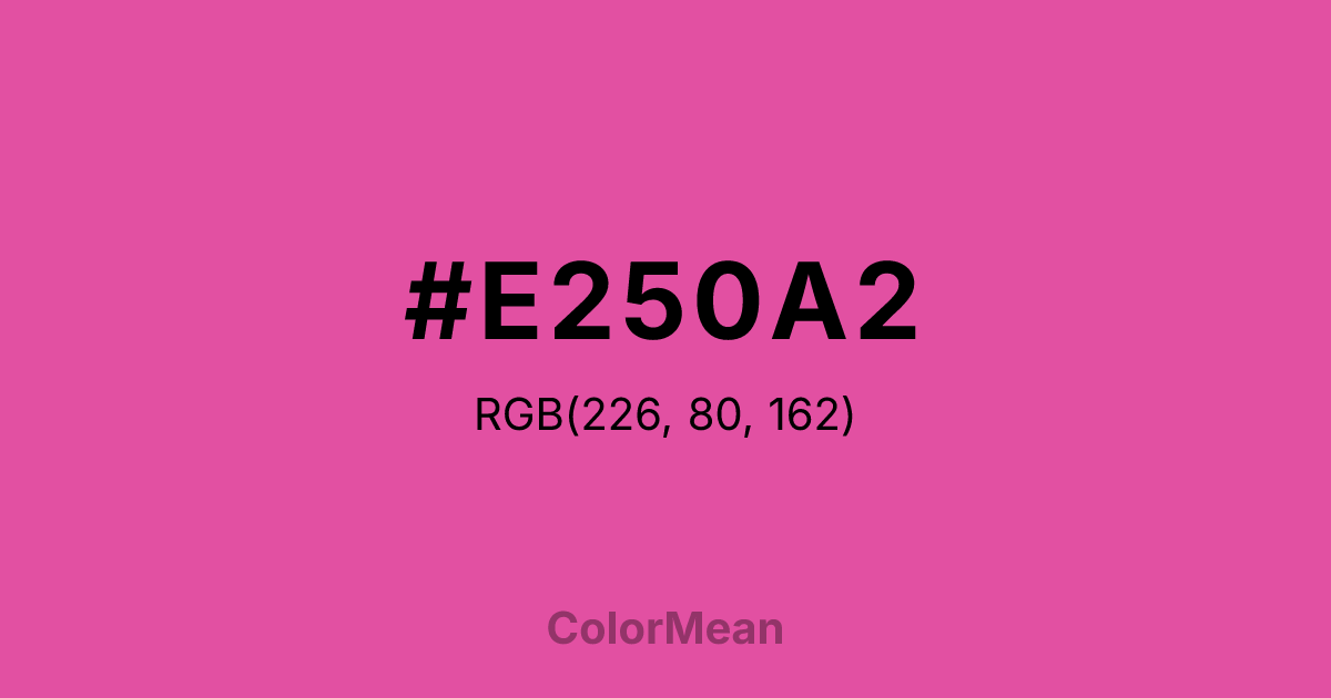 #E250A2 color swatch