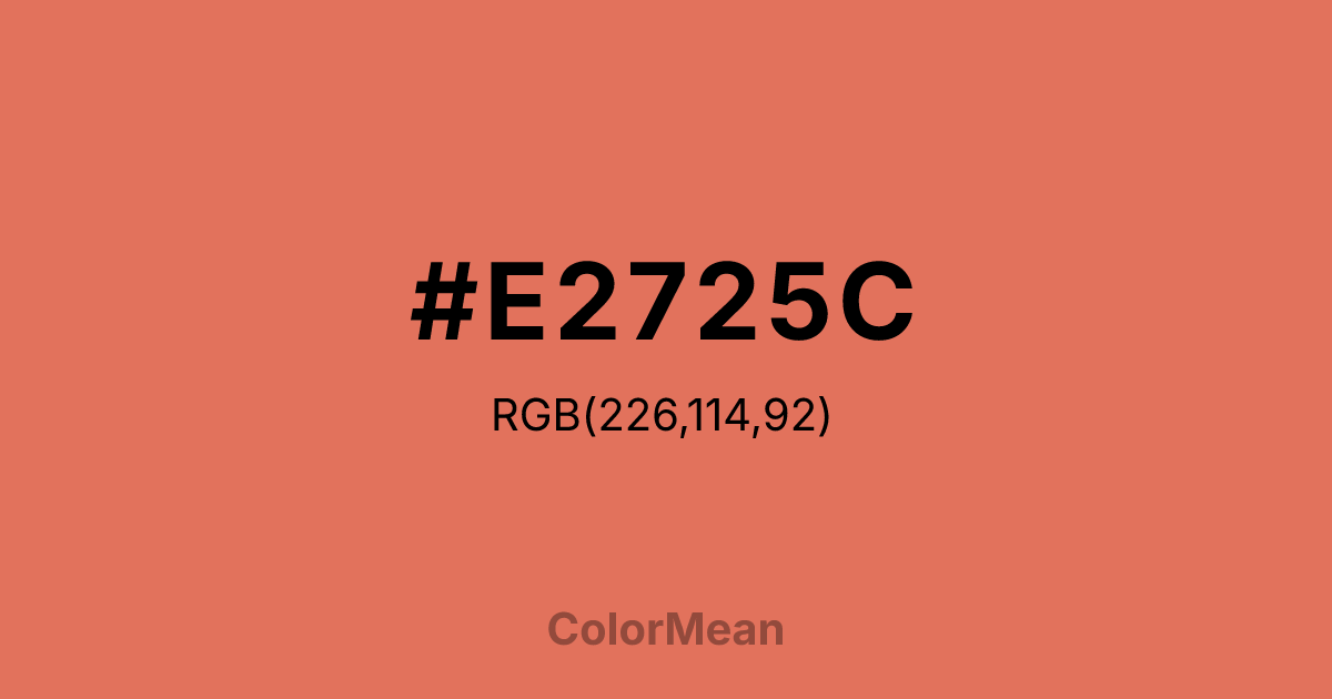 #E2725C color swatch