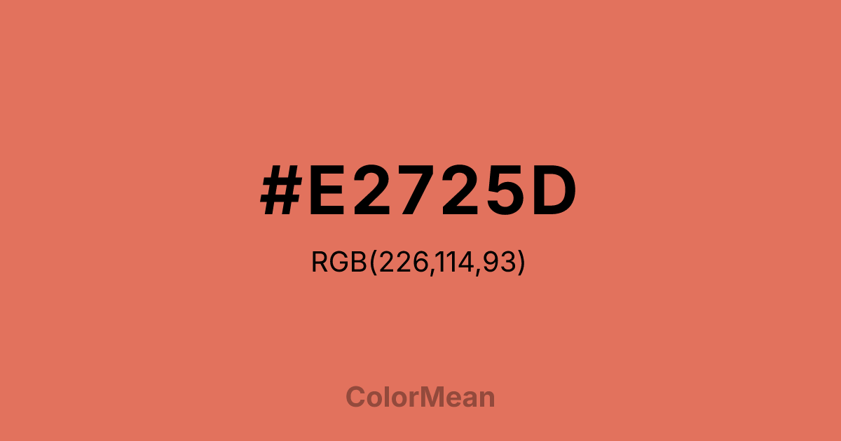 #E2725D color swatch