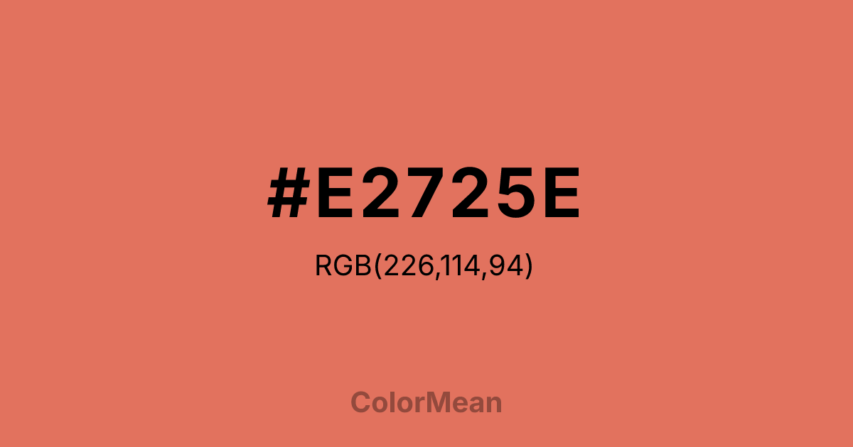 #E2725E color swatch