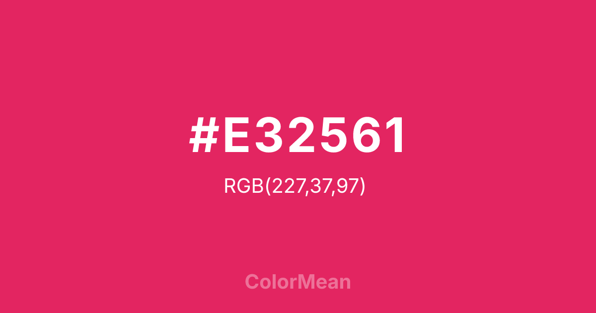 #E32561 color swatch