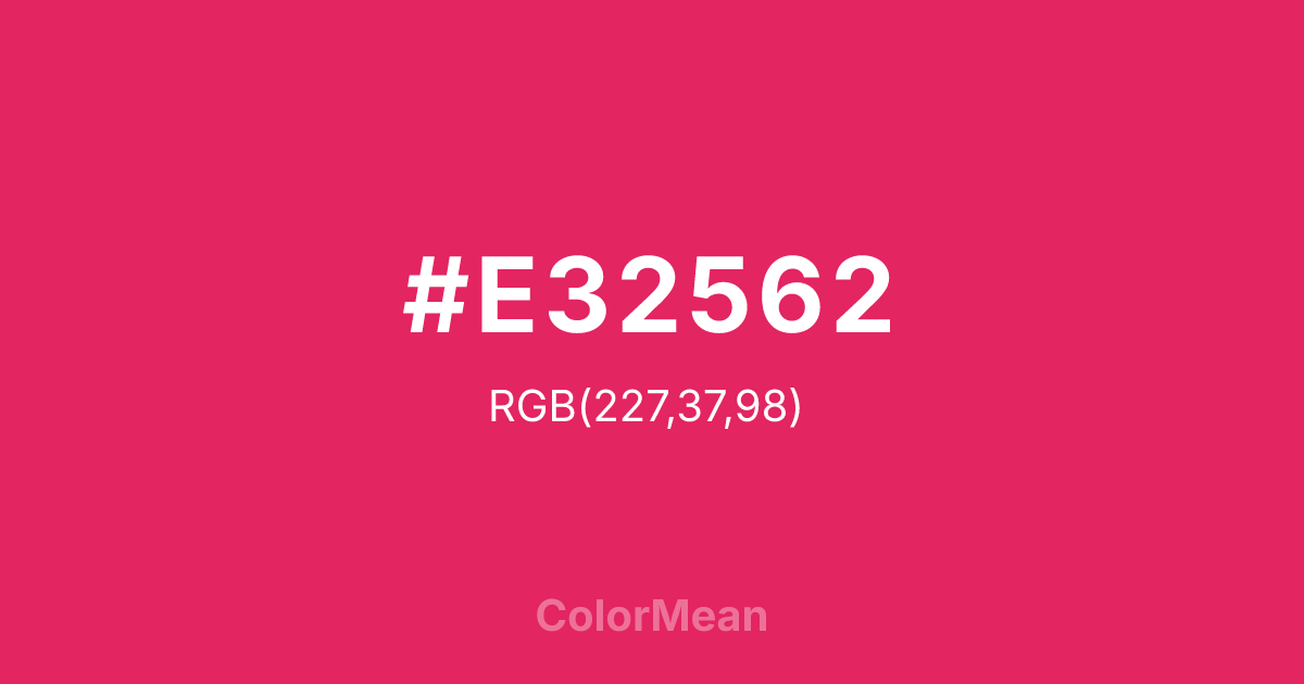 #E32562 color swatch