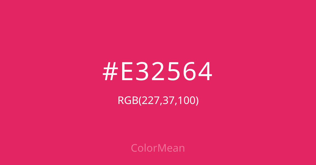 #E32564 color swatch