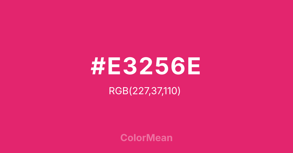 #E3256E color swatch