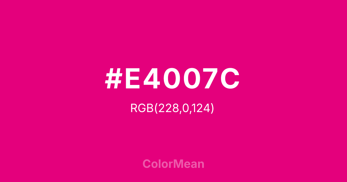 #E4007C color swatch