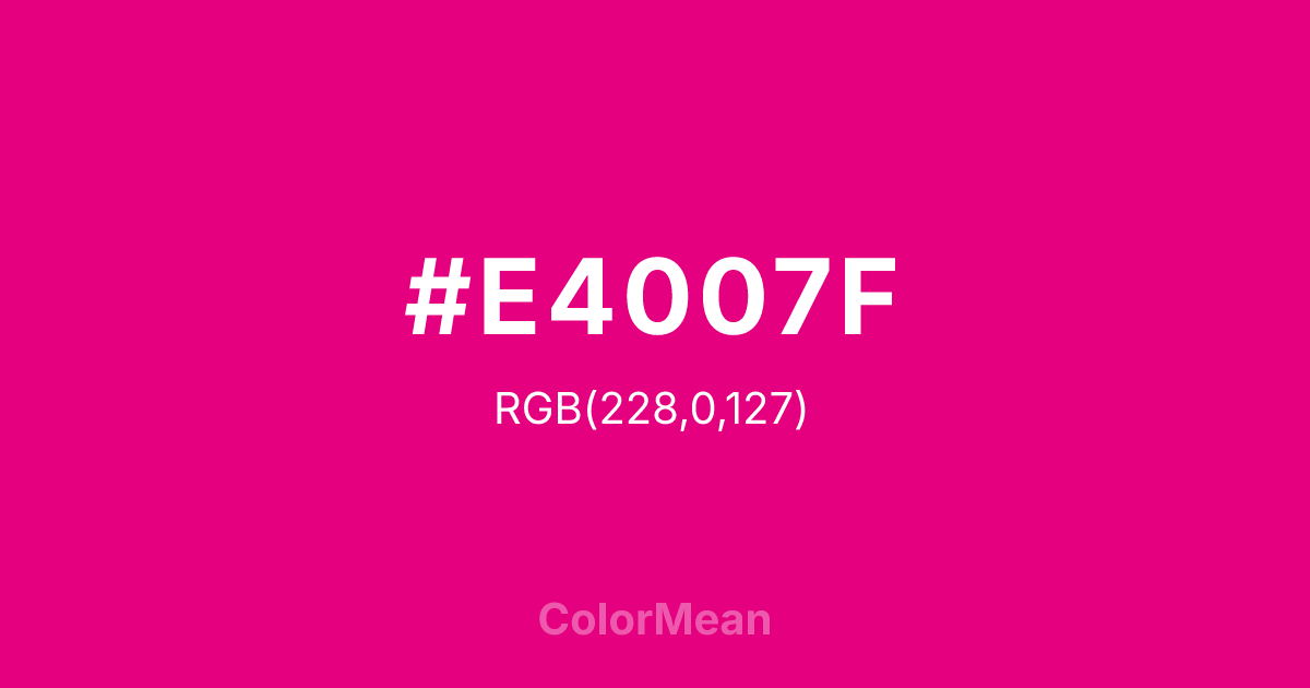 #E4007F color swatch