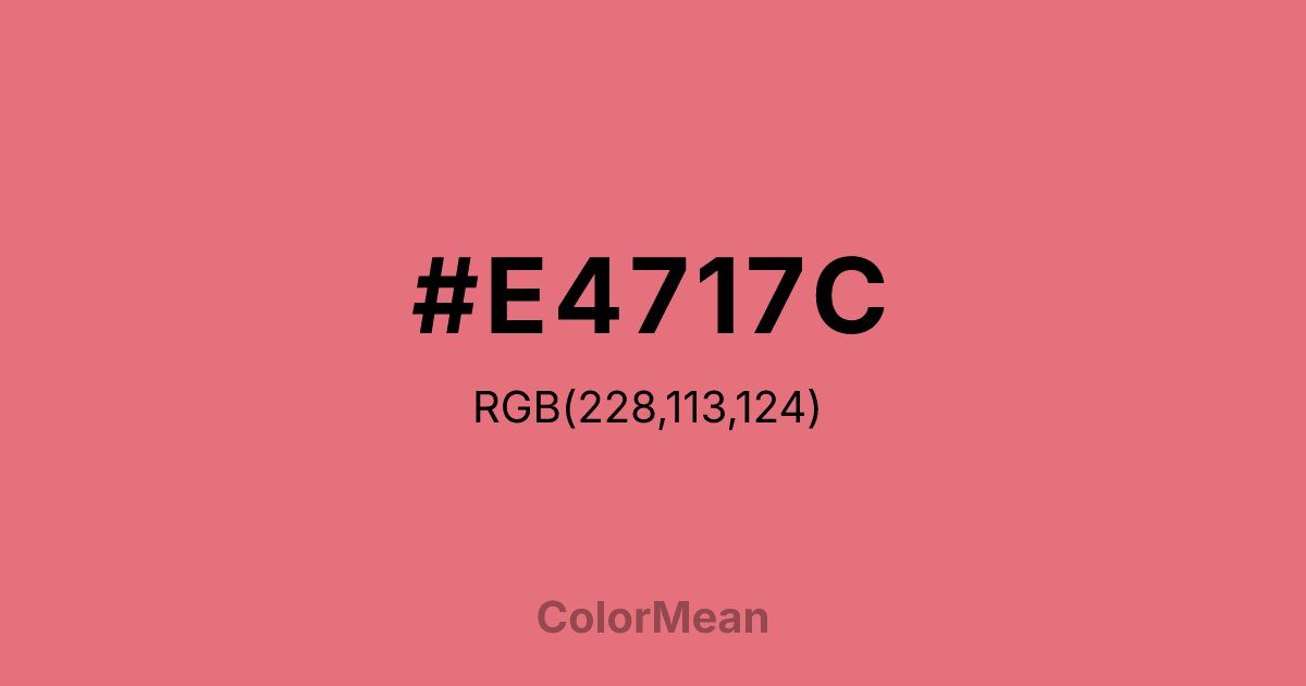 #E4717C color swatch