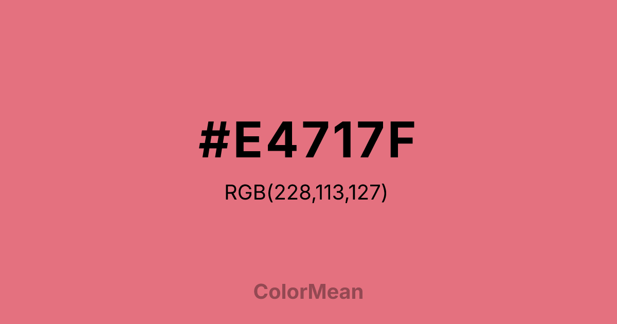 #E4717F color swatch