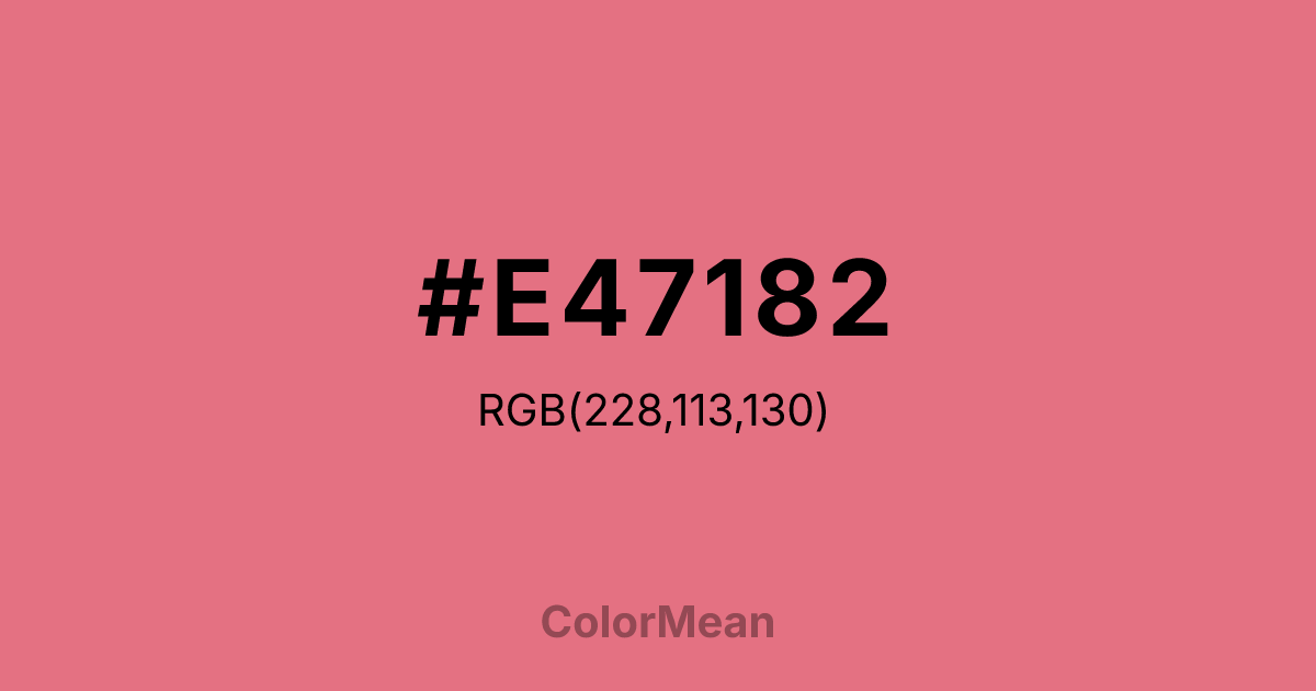#E47182 color swatch