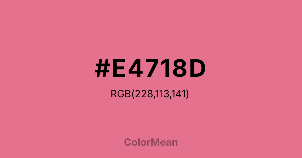 #E4718D color swatch
