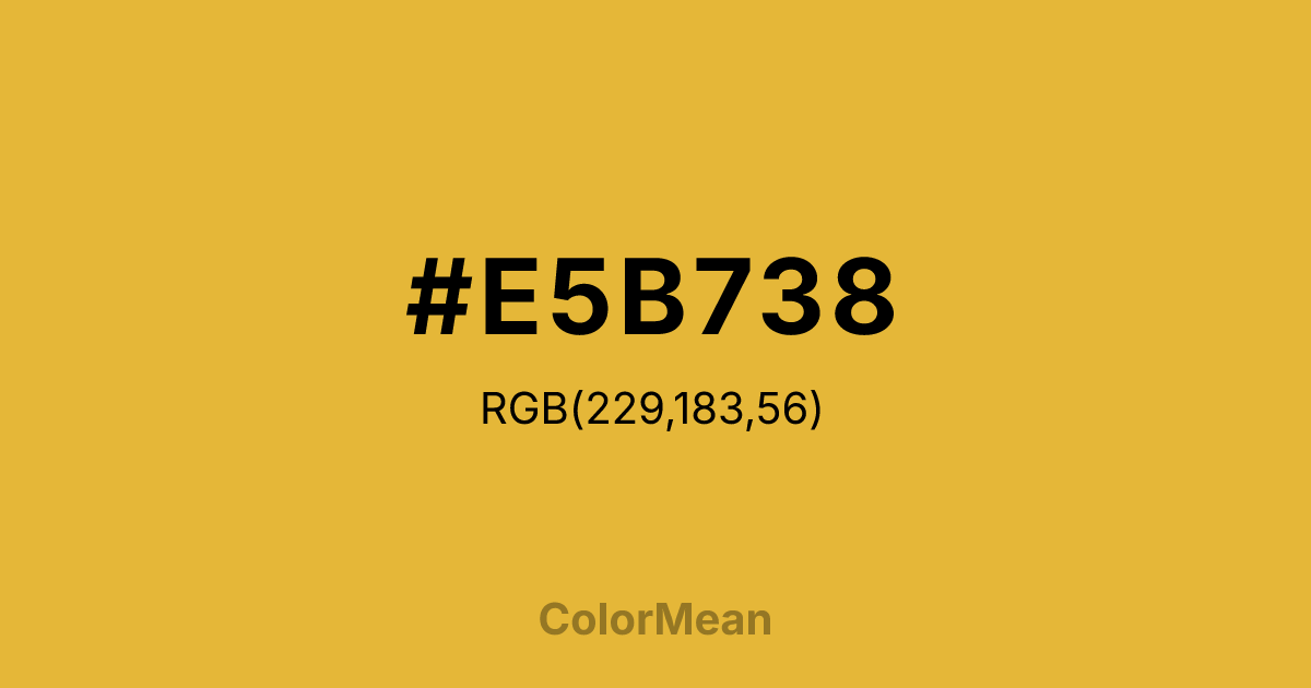 #E5B738 color swatch