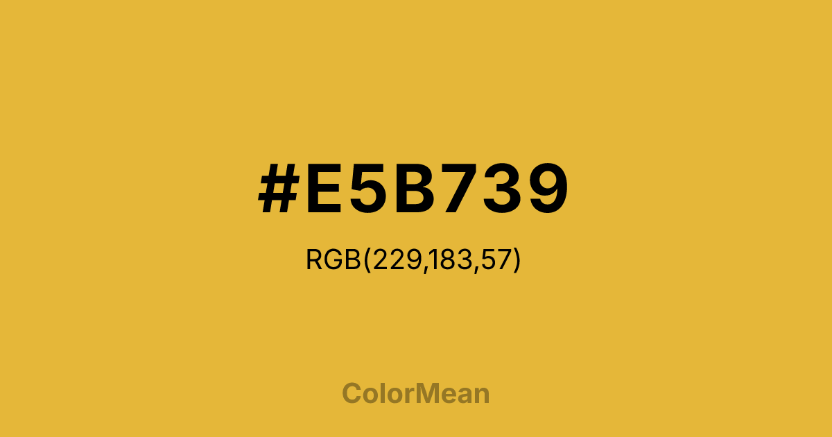 #E5B739 color swatch