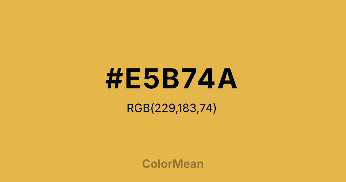 #E5B74A color swatch