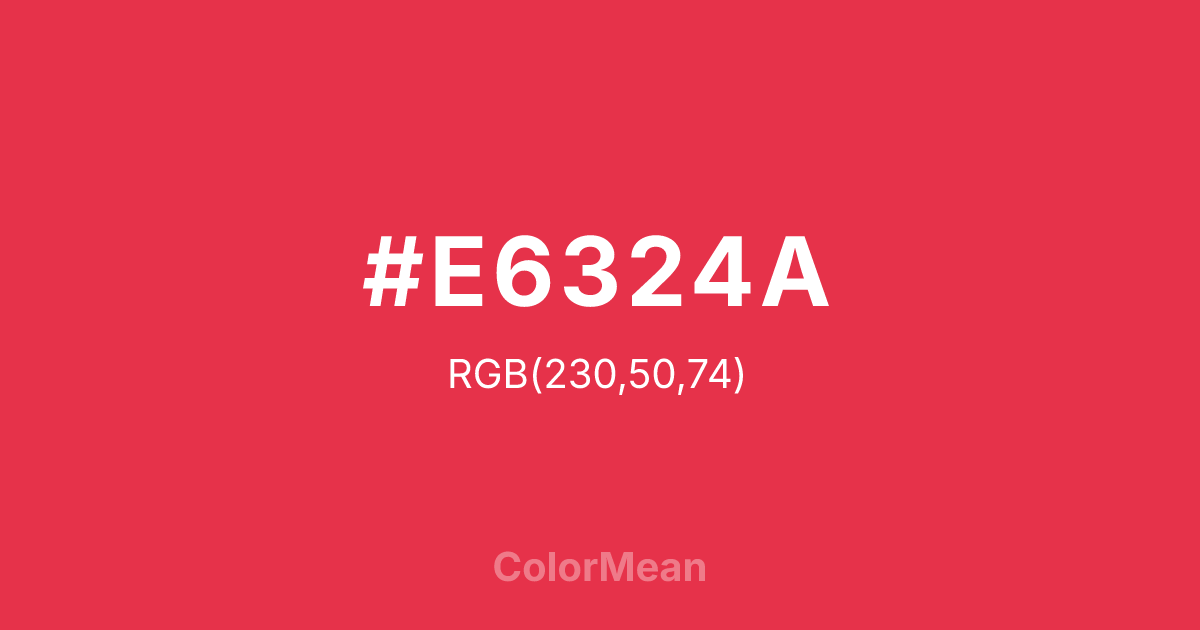 #E6324A color swatch