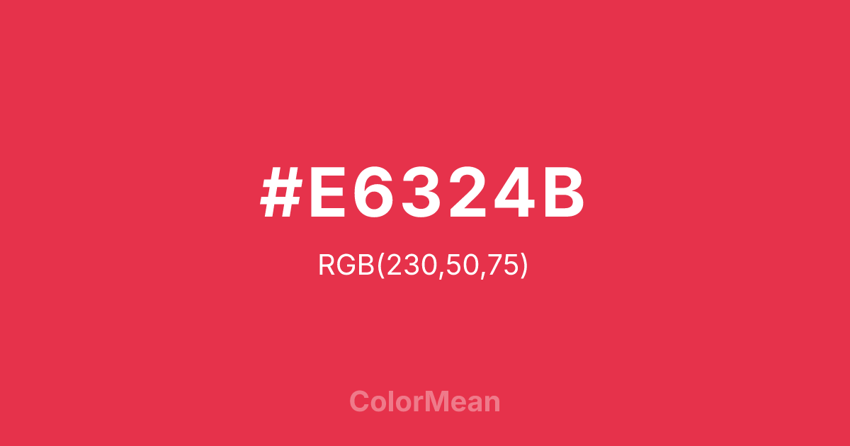 #E6324B color swatch
