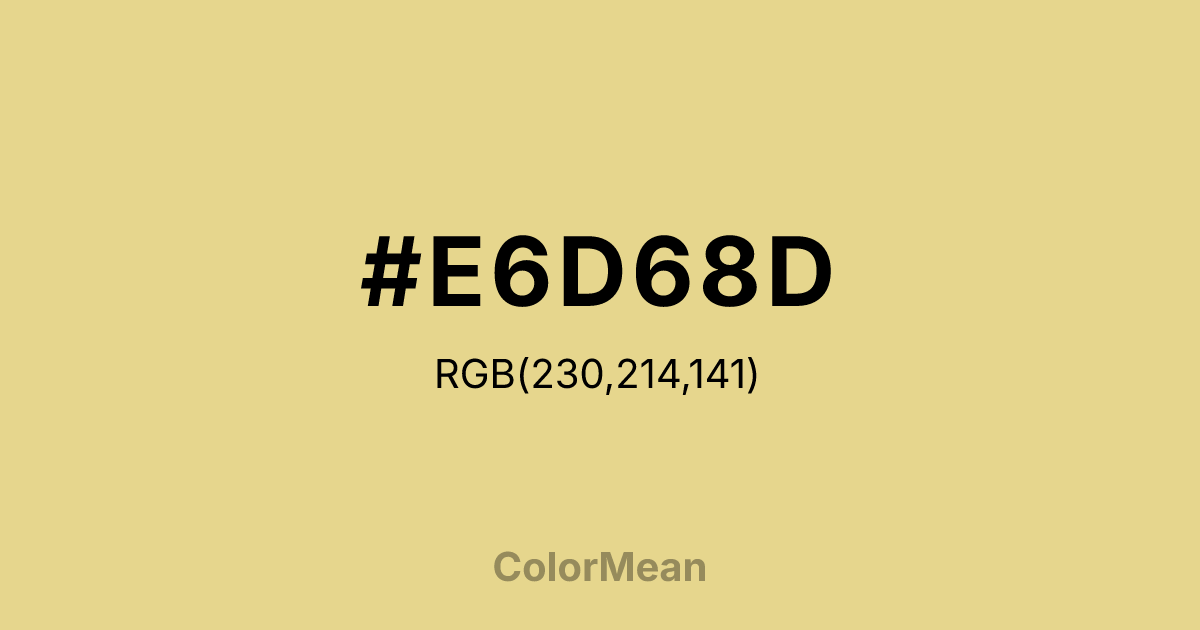 #E6D68D color swatch
