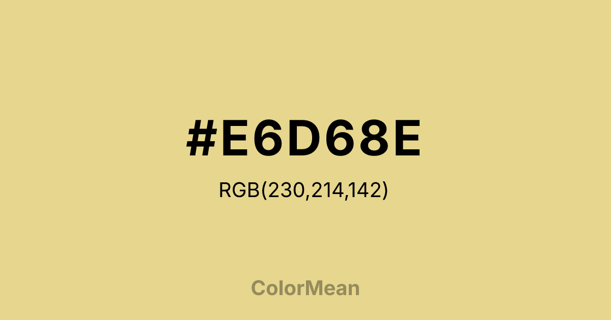 #E6D68E color swatch