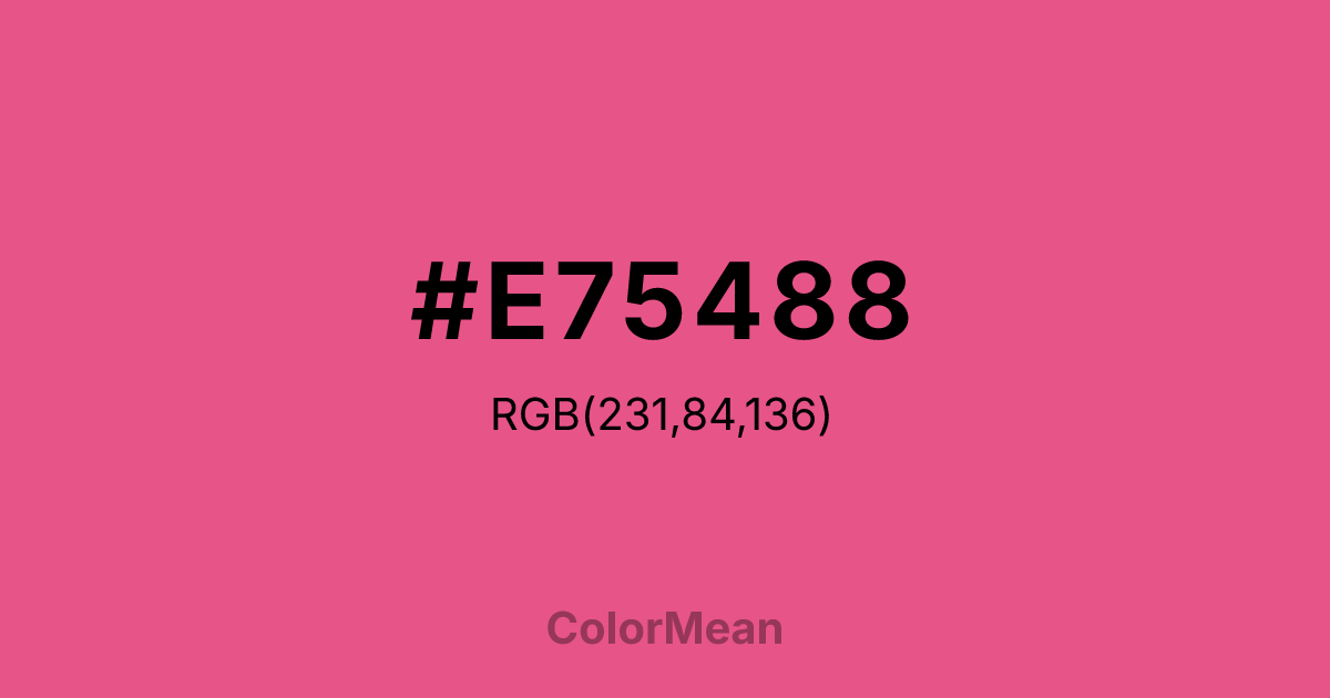 #E75488 color swatch