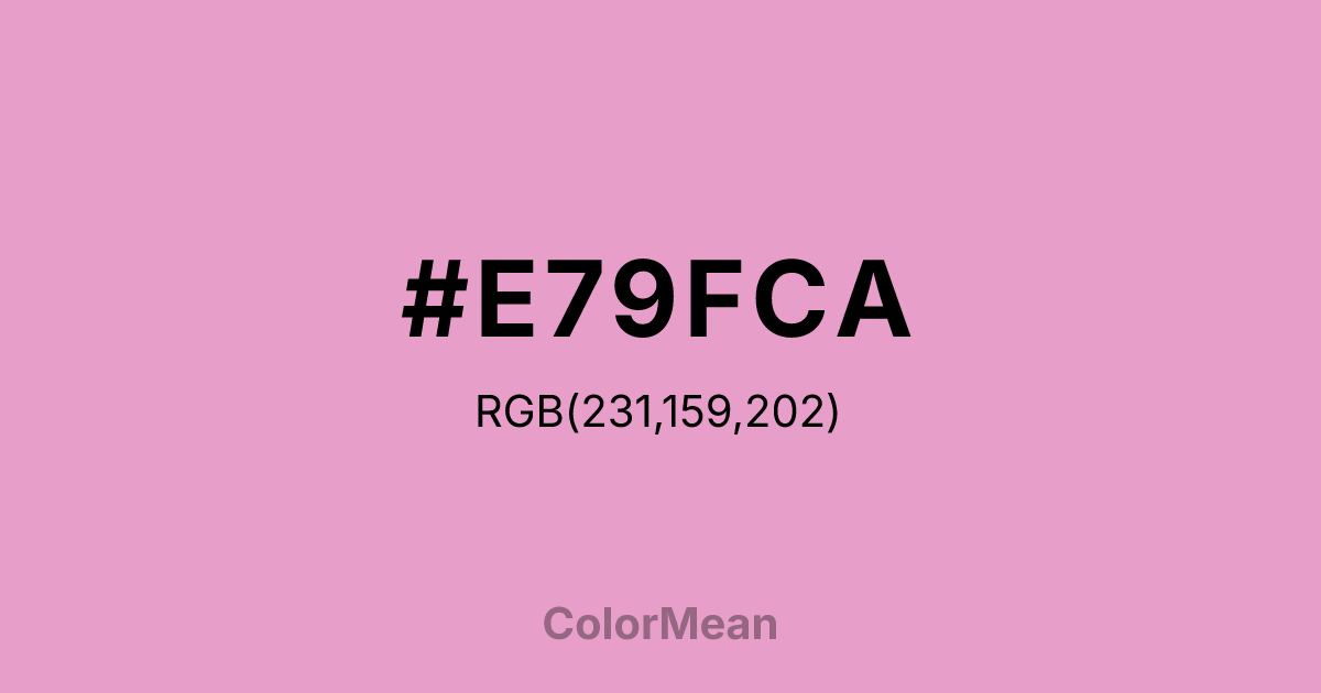 #E79FCA color swatch
