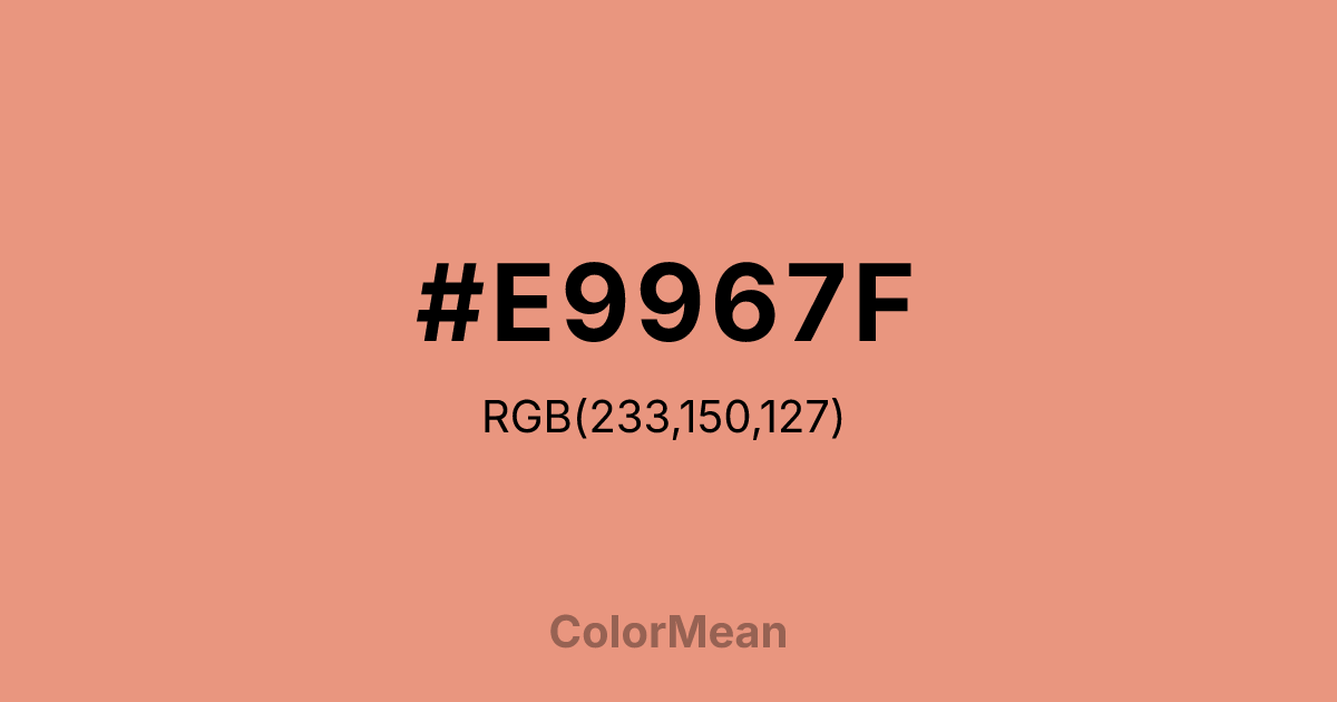 #E9967F color swatch