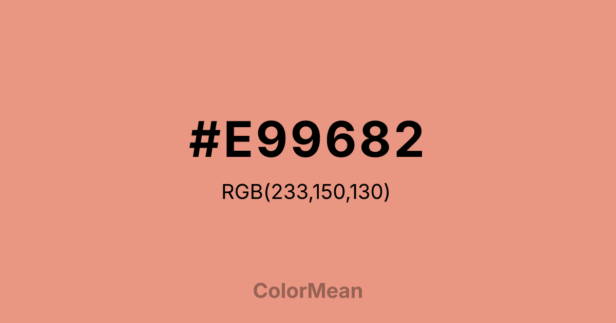 #E99682 color swatch
