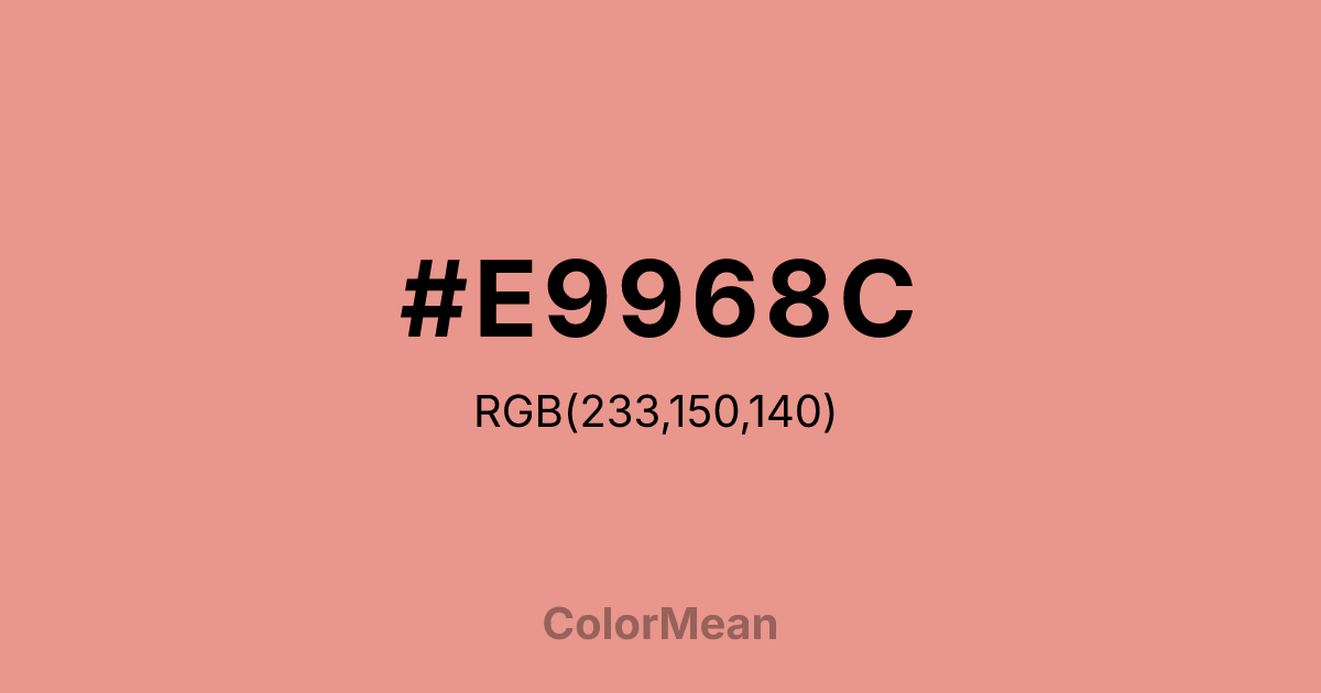 #E9968C color swatch