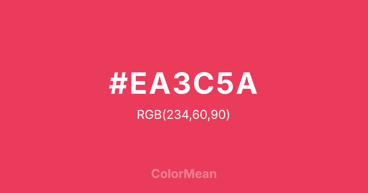 #EA3C5A color swatch